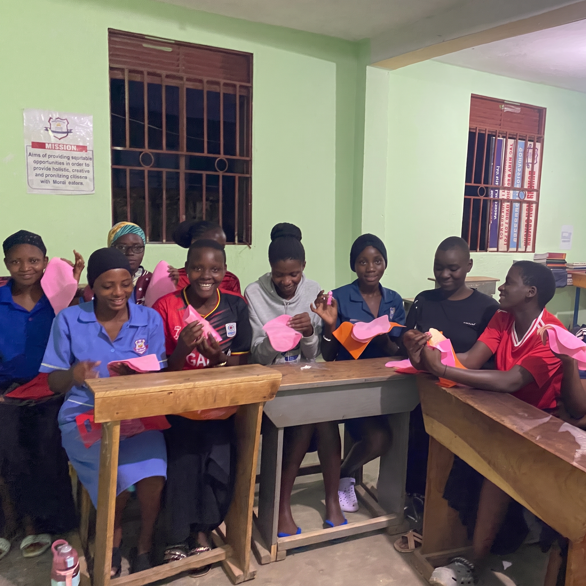 Nassuuna Initiative outreach with Ugandan schoolgirls